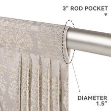 Load image into Gallery viewer, Elegant Swag Valance with Tassels, Beige Jacquard Waterfall Valance, Window Treatment 1 Panel
