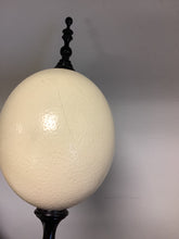 Load image into Gallery viewer, Black and Cream Ostrich Egg Decor
