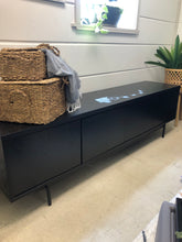 Load image into Gallery viewer, Black TV Stand for TV up to 75&quot;
