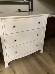 White 3 Drawer Dresser