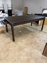 Load image into Gallery viewer, Waynesville Modern 72'' W Fluted Solid Wood Dining Table with Built-In Storage Drawers

