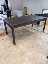 Load image into Gallery viewer, Waynesville Modern 72'' W Fluted Solid Wood Dining Table with Built-In Storage Drawers
