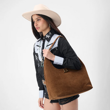 Load image into Gallery viewer, LOYAL WEST LW LARGE PURSE - IN SUEDE LEATHER

