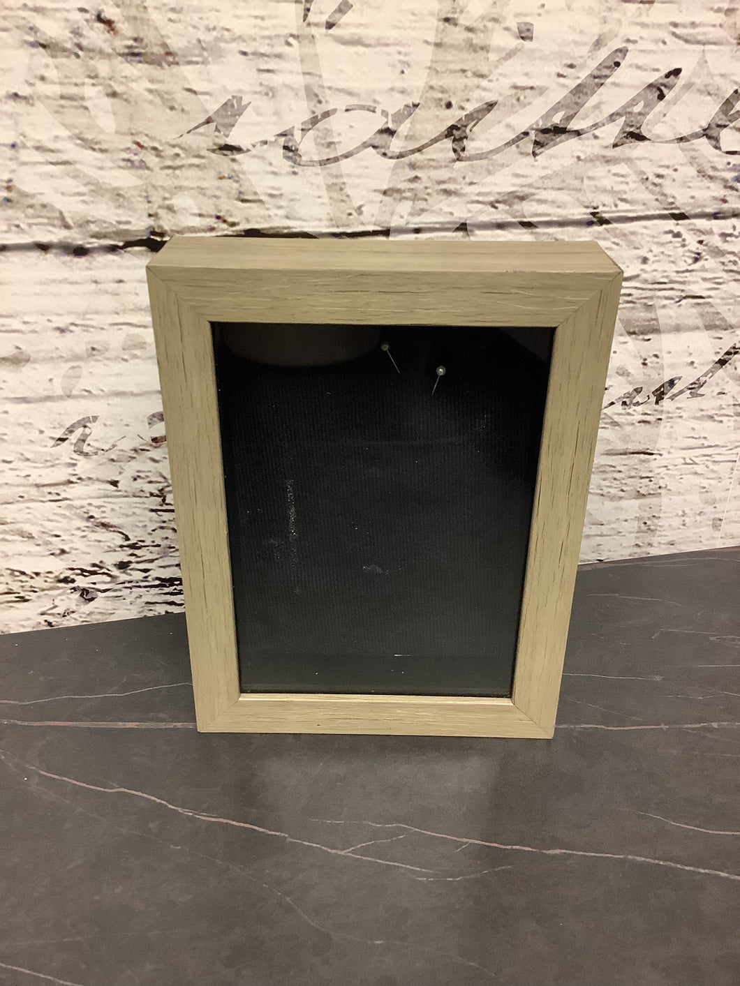 Grey Wood Shadow Box Picture Frame