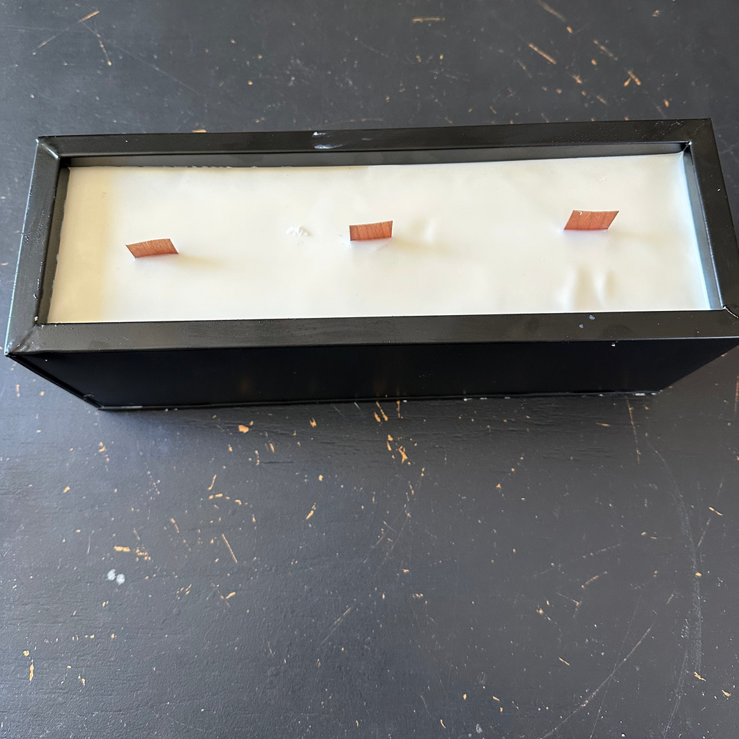 Metal Rectangular Citronella Candle