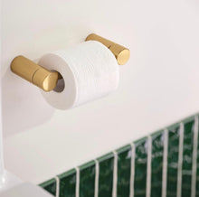 Load image into Gallery viewer, Moen Brushed Gold Toilet Paper Holder
