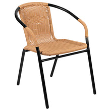 Load image into Gallery viewer, Lila Rattan Indoor-Outdoor Restaurant Stack Chair
