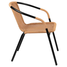 Load image into Gallery viewer, Lila Rattan Indoor-Outdoor Restaurant Stack Chair
