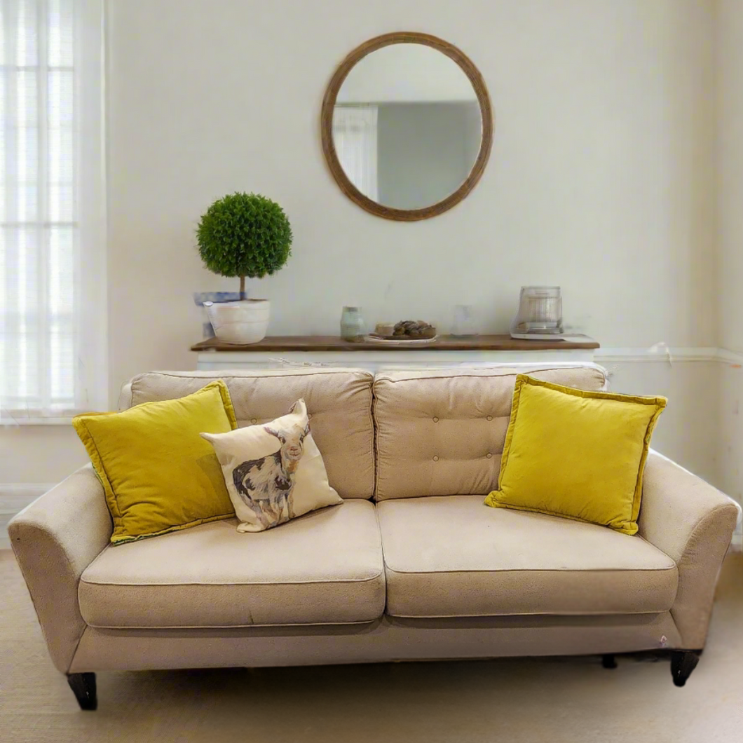 CLEARANCE Cream Upholstered Sofa