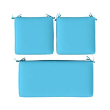 Load image into Gallery viewer, Lake Blue Outdoor Loveseat Cushion
