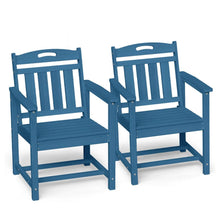 Load image into Gallery viewer, Set of 2 HDPE Outdoor Armchair Dining Chairs
