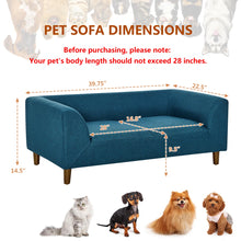 Load image into Gallery viewer, Blue Fabric Pet Sofa
