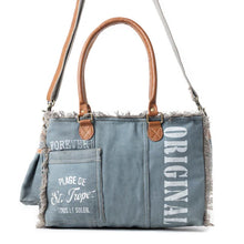 Load image into Gallery viewer, Coastal Steel Upcycled Tote
