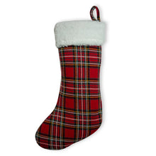 Load image into Gallery viewer, Plaid Christmas Stocking
