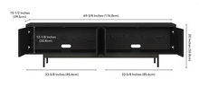 Load image into Gallery viewer, Black TV Stand for TV up to 75&quot;

