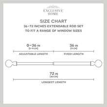 Load image into Gallery viewer, Torch Curtain Rod and Coordinating Finial Set, Adjustable
