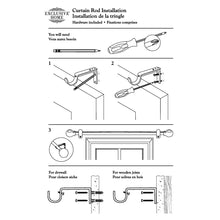 Load image into Gallery viewer, Torch Curtain Rod and Coordinating Finial Set, Adjustable
