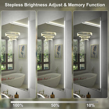 Load image into Gallery viewer, Back LED Anti-Fog Tempered Glass Bathroom/Vanity Mirror
