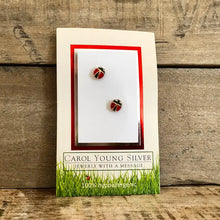 Load image into Gallery viewer, Ladybug Earrings
