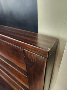 Carmel Cappuccino Wood King Storage Bed