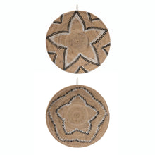 Load image into Gallery viewer, Decorative Hand-Woven Rattan Wall Basket w/ Design
