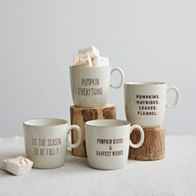 Load image into Gallery viewer, Stoneware Mug w/ Fall Saying
