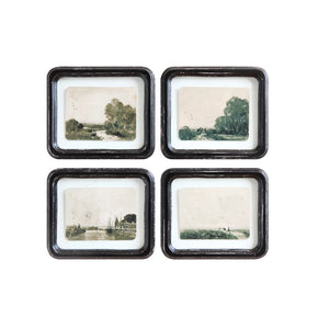 Nature Scene in Distressed Wood Frame Wall Decor