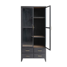 Load image into Gallery viewer, Acacia Wood &amp; Metal Cabinet w/ Shelves
