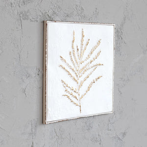 Embossed Botanical Metal Wall Décor