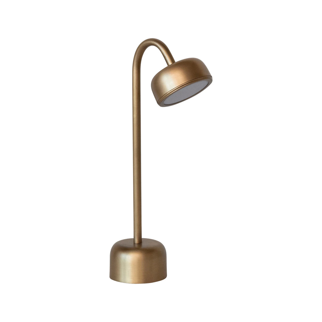 Brass LED Table Lamp w/ Touch Sensor