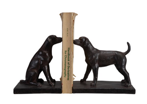 Resin Dog Book Ends, Set of 2