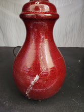 Load image into Gallery viewer, Short Maroon Table Lamp
