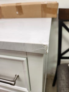 White 42'' Free Standing Single Bathroom Sink Vanity