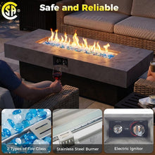 Load image into Gallery viewer, 55 in. Rectangle Propane Outdoor Fire Pit Table
