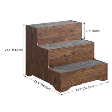 Load image into Gallery viewer, Baylynn Dog Stairs With 3 Steps
