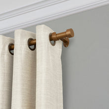 Load image into Gallery viewer, Victorine Adjustable 1" Single Curtain Rod with Contemporary Cap Finial
