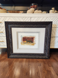Large Wall Art In Ornate Wooden Frame