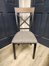 Load image into Gallery viewer, Metal X back Dining Chairs
