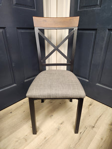 Metal X back Dining Chairs