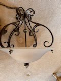 Load image into Gallery viewer, Wrought Iron 6-Lamp Pendant Chandelier
