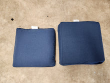 Load image into Gallery viewer, Navy Blue Square Outdoor Seat Cushion Set
