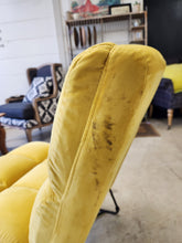 Load image into Gallery viewer, Yellow Velvet Side Chair
