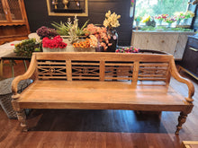 Load image into Gallery viewer, 4 Seat Solid Wood Bench
