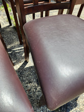 Load image into Gallery viewer, Set of 6 Brown Rectangle Back Dining Chairs
