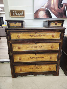 Vintage Wooden Dresser & Side Table Set