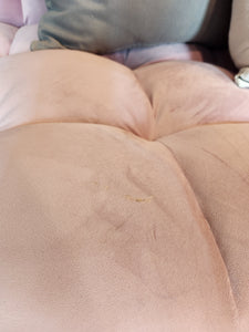 CLEARANCE Pink Velvet Futon Couch