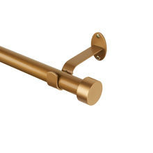 Load image into Gallery viewer, Victorine Adjustable 1" Single Curtain Rod with Contemporary Cap Finial
