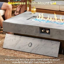 Load image into Gallery viewer, 55 in. Rectangle Propane Outdoor Fire Pit Table
