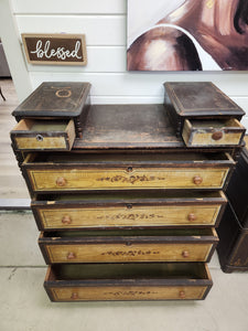 Vintage Wooden Dresser & Side Table Set