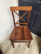 Load image into Gallery viewer, Wood X Back Dining Chair
